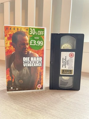 Vintage Die hard With A Vengeance. Cert 15. VHS Video Cassette Film Pal. 1995. V - Image 1 of 4