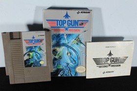 Top Gun The Second Mission Nintendo NES Game Box and Manual Complete CIB