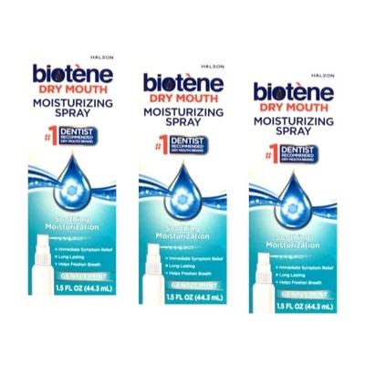 Paquete de 3 aerosoles bucales hidratantes de bioteno de 1,5 OZ cada uno Foto 1 de 4