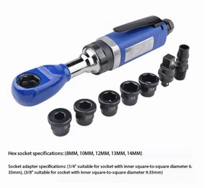 Lochschlüssel Druckluft Ratsche Drahtdurchlaufschlüssel Wartungswerkzeug - Bild 1 von 15