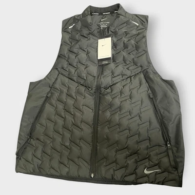 Nike Therma-FIT ADV Repel Down Fill Black Running Vest Mens size XL New - Image 1 of 4