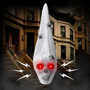 YUJUN Halloween Exterior Calavera Decoraciones, 20" Halloween Colgante Esqueleto - Imagen 1 de 5