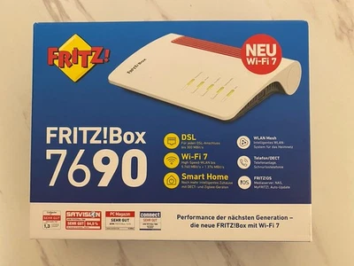 AVM FRITZ!Box 7690 Wi-Fi 7 DSL-Router mit 5.760 MBit/s (5GHz) & 1.376 MBit/s