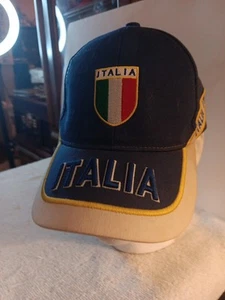 Italy Soccer National Team Cap Hat Men OS Blue White Adjustable Colorful Dad Hat - Picture 1 of 8