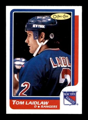 1986 O-Pee-Chee #147 Tom Laidlaw    NM/NM+ X3542305 - Image 1 of 3
