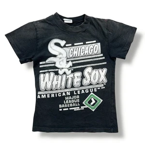 Vintage 90s Chicago White Sox MLB Baseball T-Shirt Youth Size Small USA Made - Picture 1 of 5