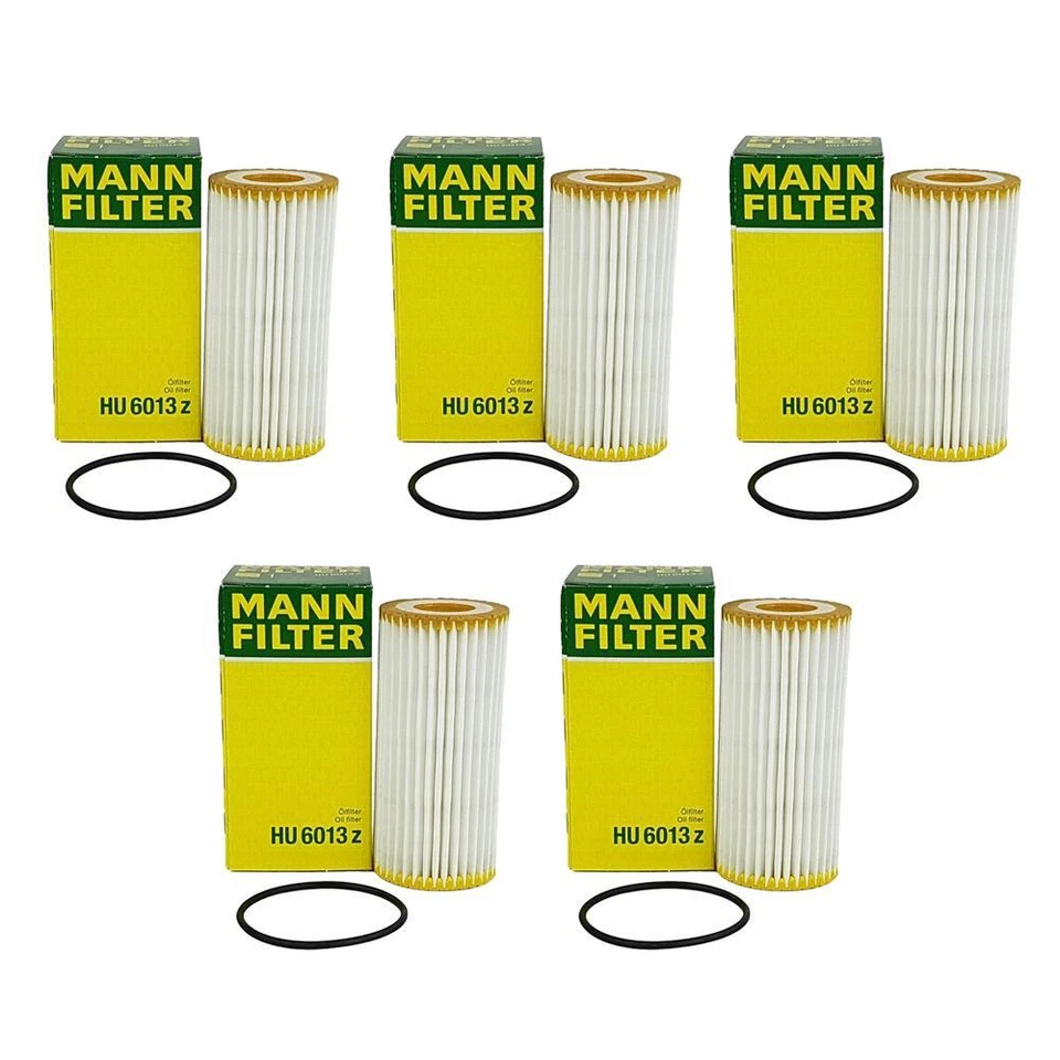 Комплект из 5 картриджных масляных фильтров двигателя Mann для Audi A3 A6 Quattro VW Golf - Изображение 1 из 1