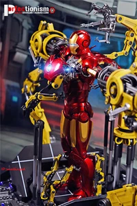 King Arts 1/9 KSS008 Base display tuta gantry per Iron Man Mark NO figura mk4 - Foto 1 di 12