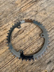 NOS Vintage 40t Chrome 3 Arrow Chainring-Heavy Duty- Road Bike Touring - Picture 1 of 8