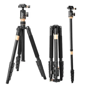 Q666BS Aluminum Alloy Camera Tripod Stand Kit for DSLR Camera - Picture 1 of 4