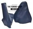 For MG MGTF 2000-05 Shift & E brake Boot Navy Blue Genuine Leather