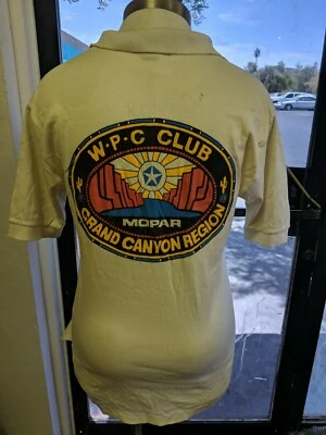 复古 W.P.C Club Mopar Grand Canyon Region 单针 polo T 恤中号 — 第 1/4 张图片