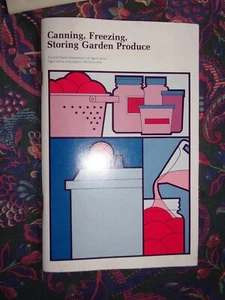 Canning Freezing Storing Garden Produce Lot US Dept Ag 1977 Bull 410 + UMass 142 - Imagen 1 de 12