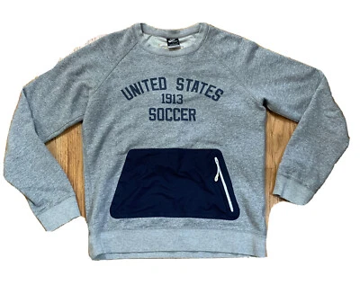 Nike United States Soccer 1913 Centennial Cuello Redondo Sudadera Gris Mujer’s Talla M Foto 1 de 4