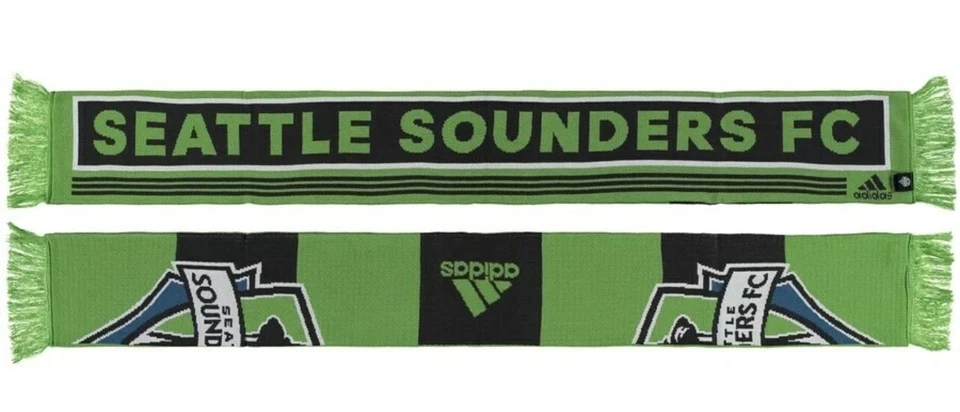 ADIDAS SEATTLE SOUNDERS FC MLS SCARF DRAFT JACQU NWT - Image 1 of 1