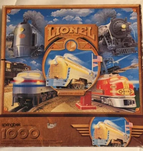 Springbok LIONEL ELECTRIC TRAINS 1000 pc Jigsaw Puzzle #PZL6201 Complete - Picture 1 of 7