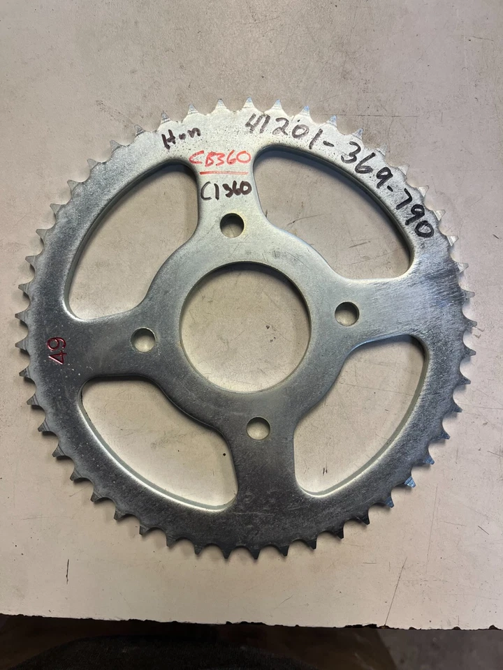 Piñón trasero honda cb360 cl360 49t 41201-369-790 Foto 1 de 1