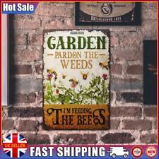 Vintage Metal Plate Tin Sign Plaque Garden Wall Poster Iron Painting (20x30cm)