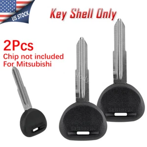 2 for Dodge Eagle Hino Mitsubishi MIT4-P Ignition Transponder Car Key Case Shell - Picture 1 of 6