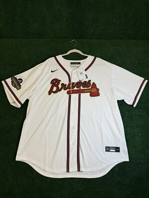 Camiseta Nike Ronald Acuña Jr Atlanta Braves 2021 Serie Mundial Oro Hombre’s 2XL Foto 1 de 4