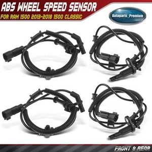 4pcs Front and Rear ABS Wheel Speed Sensor for Ram 1500 2013-2018 1500 Classic - Picture 1 of 9