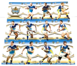 2007 SELECT NRL INVINCIBLE CARD BASE CARD FULL TEAM SET GOLD COAST TITANS (12) - Picture 1 of 3