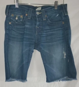 TRUE RELIGION Women's Size 25 Blue Riley Cut-off Shorts  - Picture 1 of 4