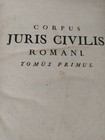 CORPUS IURIS CIVILIS ROMANI 1756