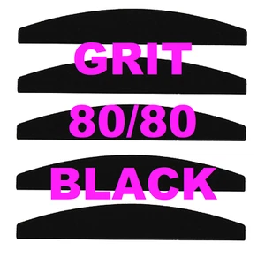 80/80 GRIT NAIL FILES PROFESSIONAL QUALITY HALF MOON/CURVED/DIAMOND BUFFER - Picture 1 of 8