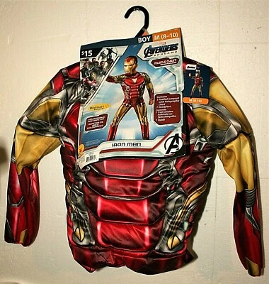 Marvel Comics Iron Man Avengers Endgame Muscle Chest Niños Halloween Disfraz Nuevo Foto 1 de 4