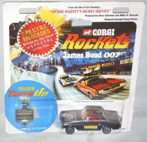Corgi Rockets No.928 JAMES BOND 007 SPECTRE Mercedes Benz Black 280SL with Key - Picture 1 of 4