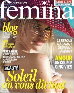 VERSION FEMINA n°585 17/06/2013 Spécial Soleil/ Fanny Ardant/ Cuisine épicée - Imagen 1 de 1