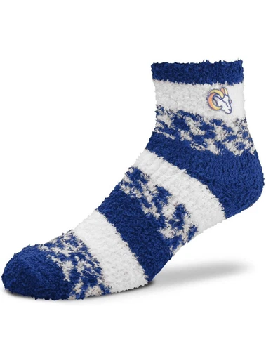 Los Angeles Rams FBF Women’s Cozy Fuzzy Sleep Socks. OSFM. New Free ship! (FZ) Cover