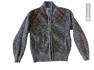 Boys Bomber Sweater Jacket Fleece Lined Size 10 - Picture 1 of 3