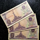 1985 Vietnam 2 (Hai) Dong Banknote 3Pcs Vf (+Free 1 B.Note)#D8620
