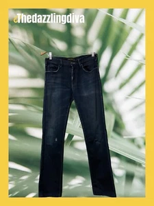 Genetic Denim Men's Designer Jeans MAVERICK size 29 Blue Dark wash Button Fly - Picture 1 of 11