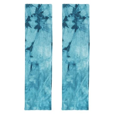 2 peças tiaras de gravata, faixa elástica para cabelo atlético, verde - Imagem 1 de 4