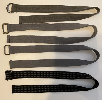 Teen Boys Mens Belt Lot 30 32 34 Gray Black - Image 1 of 2