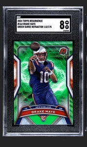 2024 Topps Resurgence - Rookies Drake Maye #164 Green Surge Refractor/175 (RC) - Imagen 1 de 2
