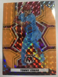 2022 Panini Mosaic -orange Prizm #53 Tommy Edman #d 09 /25 Rare! - Picture 1 of 2