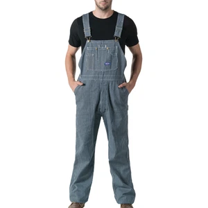 Walls Men's Big Smith Rigid Bib Overall Hickory Stripe Brand New 34x32 - Picture 1 of 4