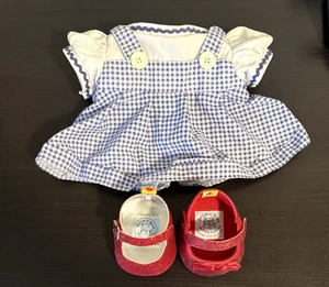 Build A Bear Costume - Wizard of Oz Dorothy Dress and Red Shoes - Picture 1 of 6