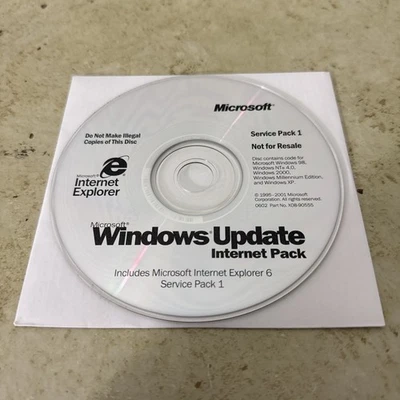 Microsoft Windows Update Internet Pack Service Pack 1 Foto 1 de 2