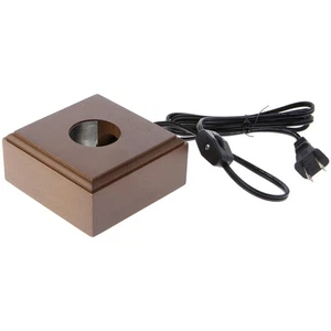 Bard's Fruitwood Square Lighted Display Base, 2" H x 4" W x 4" D - Picture 1 of 1