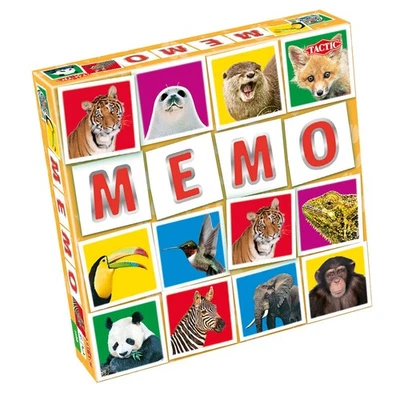 Wildlife Memo Game 41441 Tactic Memo Wildlife, Multicolor, Blauw - Bild 1 von 4