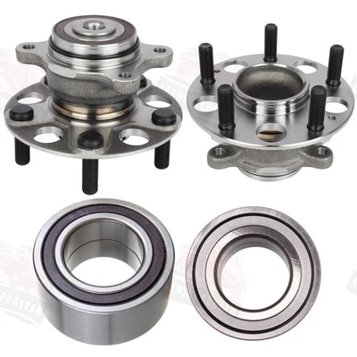 4x Cojinetes de cubo de rueda delantera trasera tracción delantera para Acura CSX Honda Civic 2006-2009 5 tacos Foto 1 de 4
