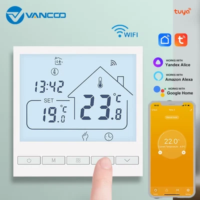 Warm Floor WiFi Thermostat for Electric/Boiler/Water Underfloor Heating Controll - Image 1 of 4