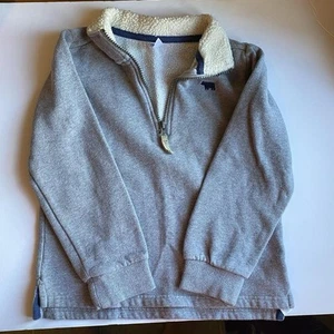 CARTERS KIDS BOYS GRAY 1/4 ZIP PULLOVER SWEATSHIRT Size 7 - Picture 1 of 5