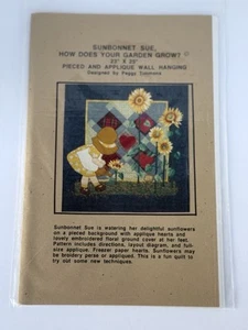 Vintage Sunbonnet Sue Wall Hanging “How Does Your Garden Grow” 23 by 25”Pattern - Picture 1 of 2