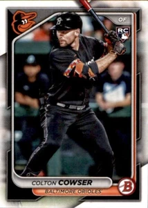 LOTE DE 5 2024 PAPEL BASE BOWMAN #31 COLTON COWSER BALTIMORE ORIOLES RC - Imagen 1 de 2